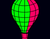 Dibuix Globus aerostàtic pintat per laia