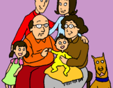 Dibuix Família pintat per salma   jaadar.