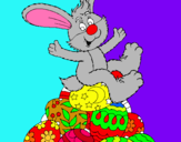 Dibuix Conill de Pasqua pintat per BERTAV,