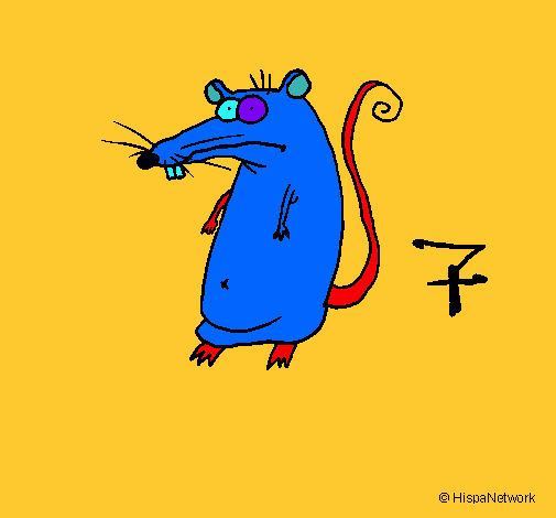 Dibuix Rata pintat per FLOQUET