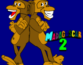 Dibuix Madagascar 2 Manson i Phil 2 pintat per rita