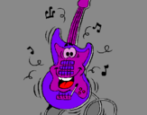 Dibuix Guitarra elèctrica pintat per Arnau