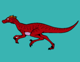 Dibuix Velociraptor  pintat per HECTOR BB
