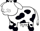 Dibuix Vaca pensativa pintat per JOEL C..