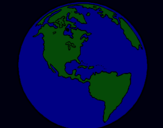 Dibuix Planeta Terra pintat per alejandro