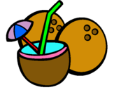 Dibuix Còctel de coco pintat per Berta_