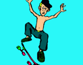 Dibuix Skateboard pintat per andreatonti