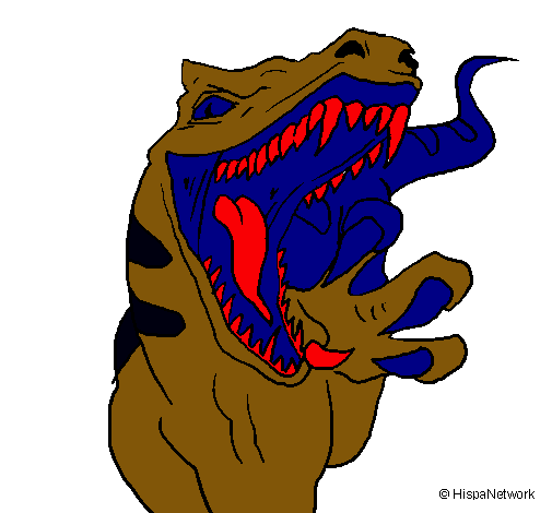 Dibuix Velociraptor II pintat per peligroso