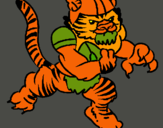 Dibuix Jugador tigre pintat per alex galan