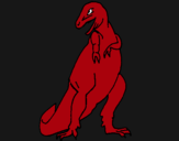 Dibuix Tiranosaurios rex  pintat per tomeu