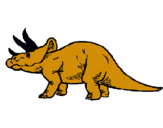 Dibuix Triceratops pintat per olga