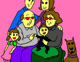 Dibuix Família pintat per MANDALA