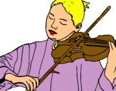 Dibuix Violinista  pintat per Berta  Pedrós  Aldomà