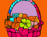 Dibuix Cistell amb flors 6 pintat per CLAUDIA