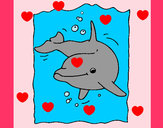 Dibuix Dofí pintat per xaviercris
