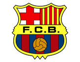 Dibuix Escut del F.C. Barcelona pintat per JOANMARC
