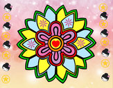 Dibuix Mana amb forma de flor Weiss pintat per rmenteros
