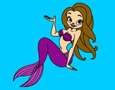 Dibuix Sirena sexy pintat per Marina