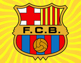Dibuix Escut del F.C. Barcelona pintat per Georgina