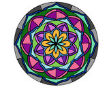 Dibuix Mandala 6 pintat per alimarllo