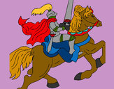 Dibuix Cavaller a cavall pintat per meri18mo75