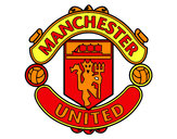Dibuix Escut de Manchester United FC pintat per eudald