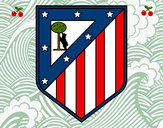 Dibuix Escut del Club Atlético de Madrid pintat per JORDI