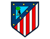 Dibuix Escut del Club Atlético de Madrid pintat per eudald