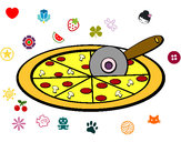 Dibuix Pizza pintat per ILONAM