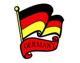 Dibuix Bandera d'Alemanya pintat per eudald