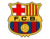 Dibuix Escut del F.C. Barcelona pintat per eudald