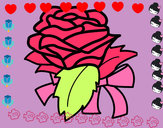 Dibuix Rosa, flor pintat per ALBA5