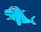 Dibuix Dofí alegre pintat per Armoda