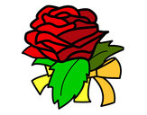 Dibuix Rosa, flor pintat per rocio