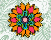 Dibuix Mandala amb forma de flor Weiss pintat per laurabee