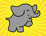Dibuix Elefant ballarí pintat per Joan08