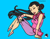 Dibuix Princesa ninja pintat per Auyn