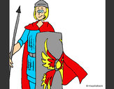 Dibuix Soldat romà II pintat per NEUS
