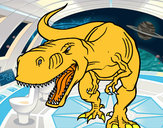 Dibuix Tiranosaure enfadat pintat per TAVI