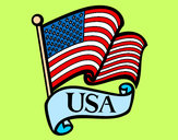 Dibuix Bandera dels Estats Units pintat per pinky_333