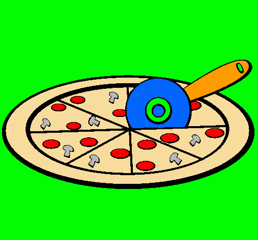 Dibuix Pizza pintat per delia d.