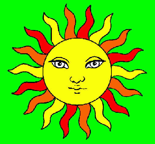 Dibuix Sol pintat per beniopa