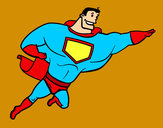 Dibuix Superheroi gran pintat per Oriol
