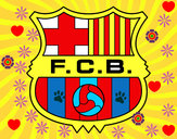 Dibuix Escut del F.C. Barcelona pintat per mariasando