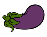 Dibuix Albergínia allargada pintat per JanaQueral