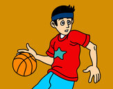 Dibuix Jugador de bàsquet júnior pintat per JanaQueral