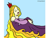 Dibuix Princesa relaxada pintat per Albaalbeta