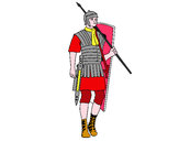 Dibuix Soldat romà  pintat per martimm