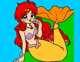 Dibuix Sirena 1 pintat per DuNIA