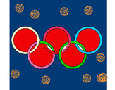Dibuix Anelles dels jocs olímpics pintat per marcel